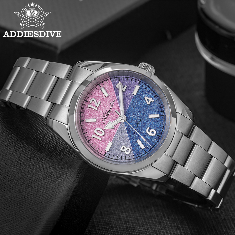 Watch Crown Screw Down Replacement - ADDIESDIVE TOP Saffierglas 36 mm AD2555