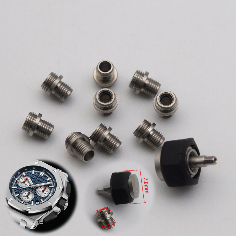 Watch Crown Screw Down Replacement - 7,0 mm roestvrijstalen schroefbare horlogekroon voor