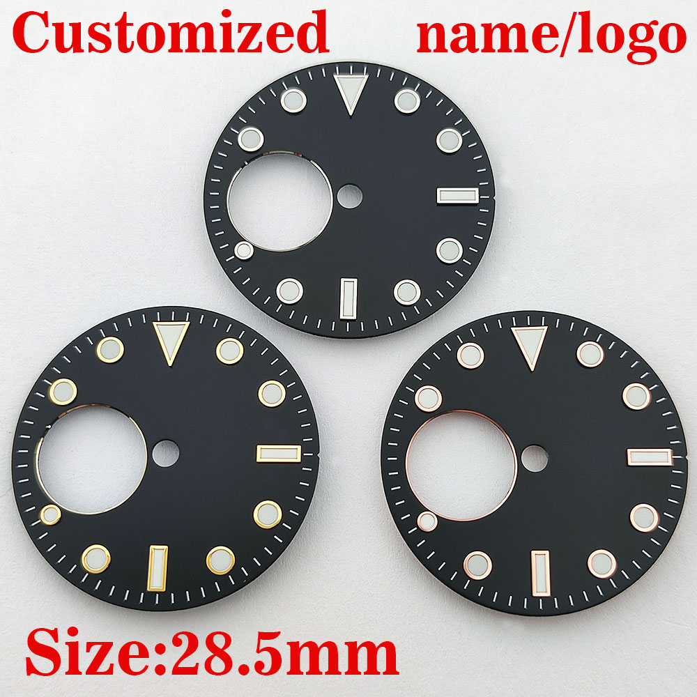 Watch Dial Custom Sterile 28.5Mm - NH38 wijzerplaat, 28,5 mm, wijzerplaat met