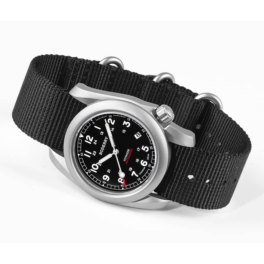 BODERRY Herenhorloge Titanium  - Field Watch Titanium 100M Sapphire recensie en prijs