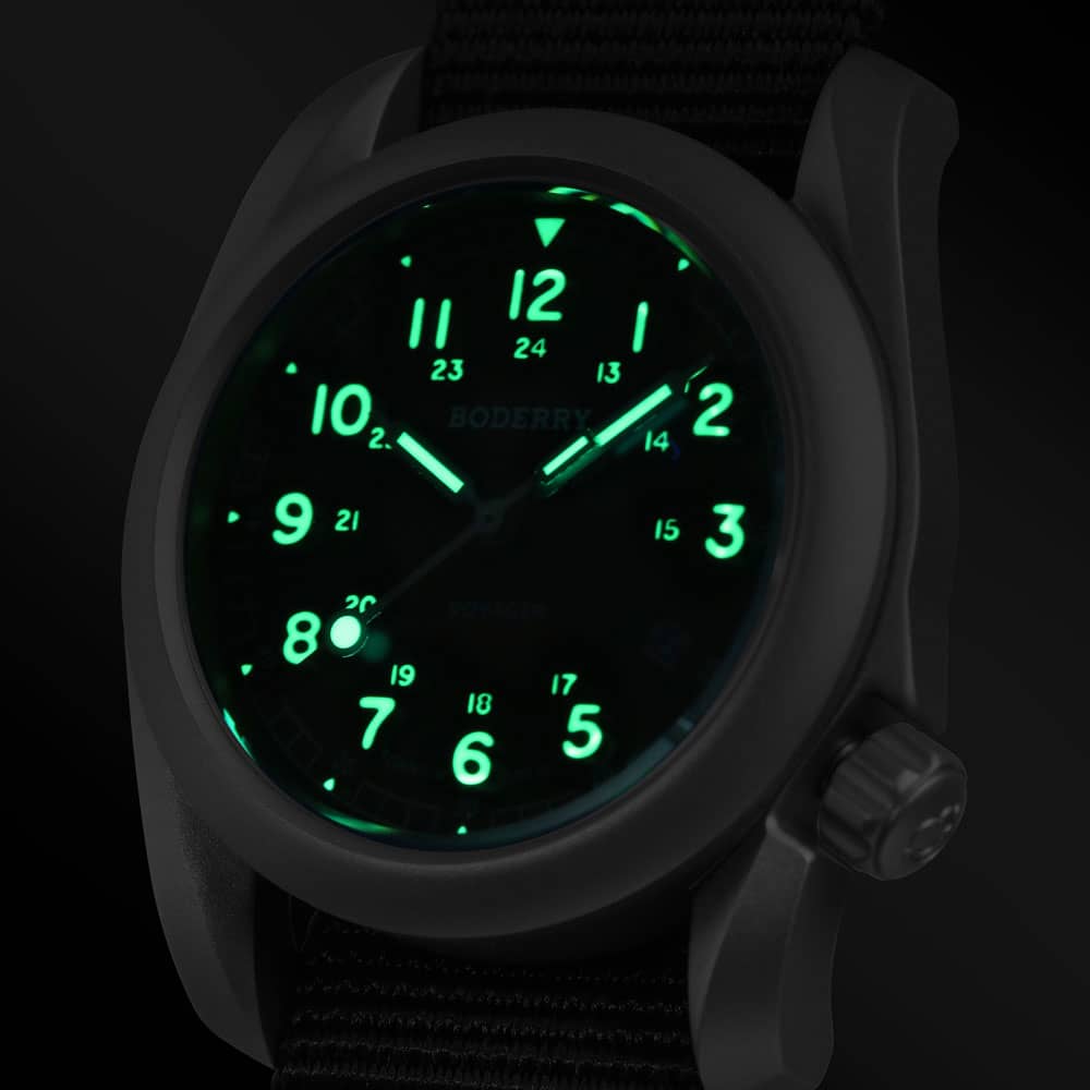 BODERRY Herenhorloge Titanium  - Field Watch Titanium 100M Sapphire recensie en prijs