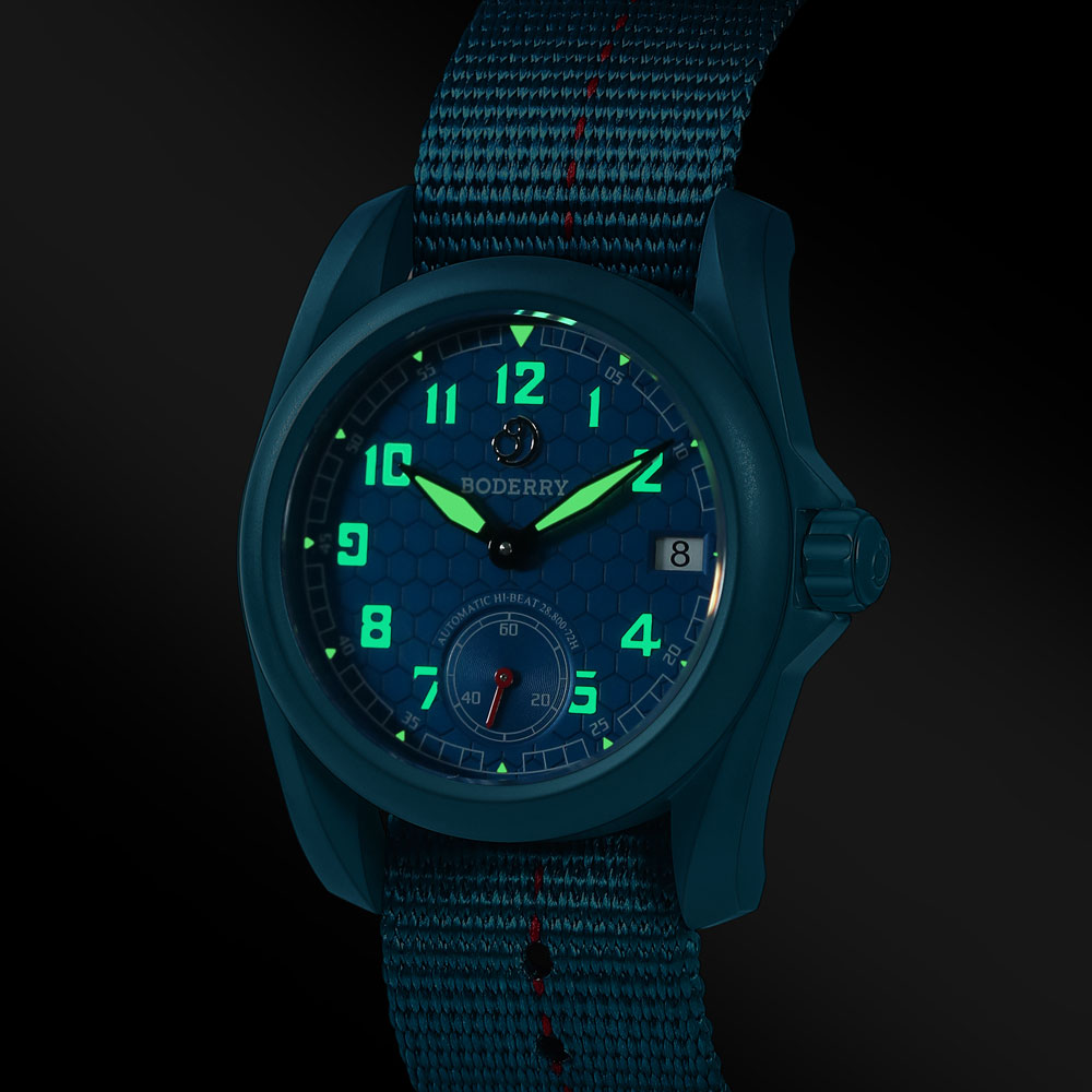 BODERRY Heren veldhorloges Tit - Field Watch Titanium 100M Sapphire recensie en prijs