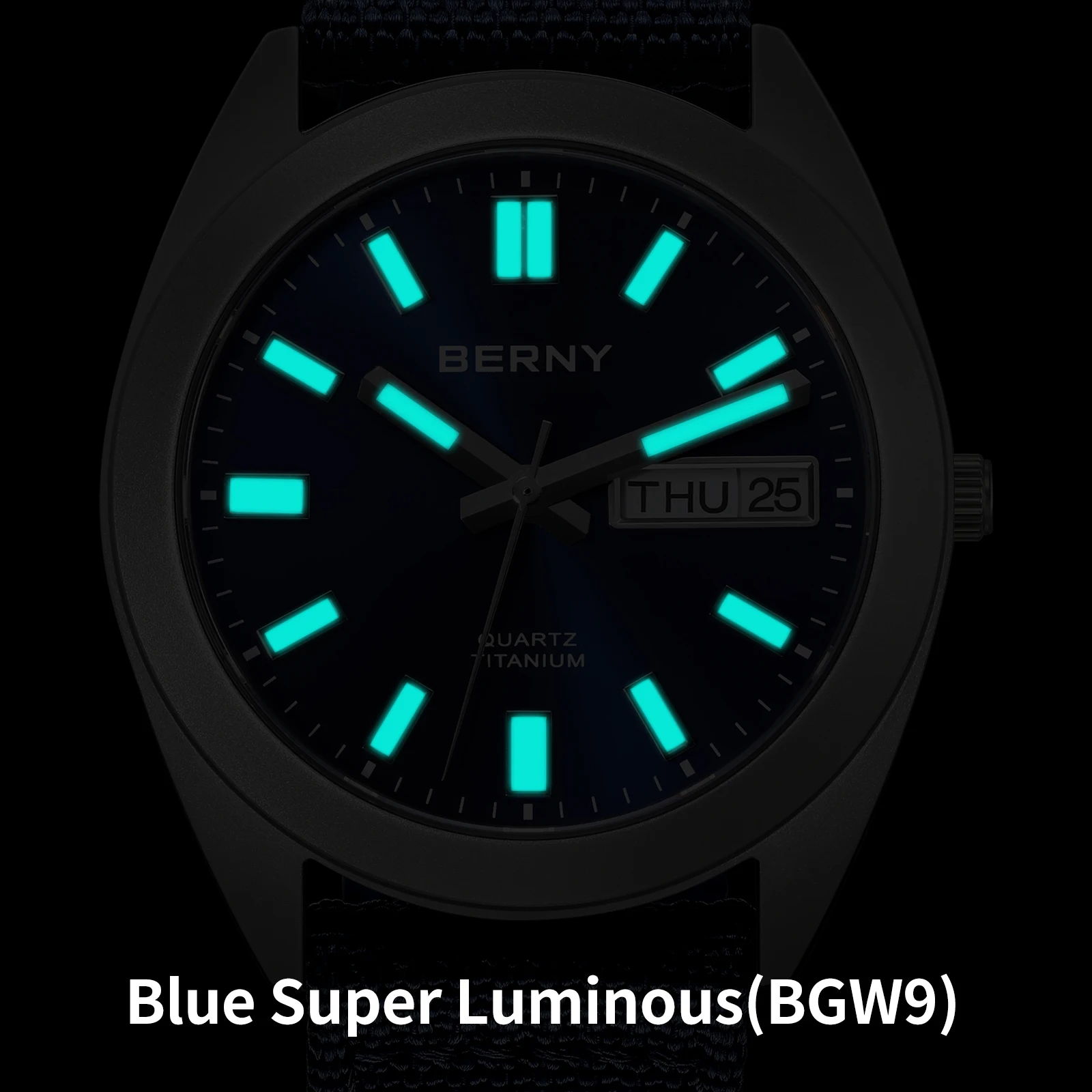 BERNY Titanium Mannen Horloge  - Field Watch Titanium 100M Sapphire recensie en prijs
