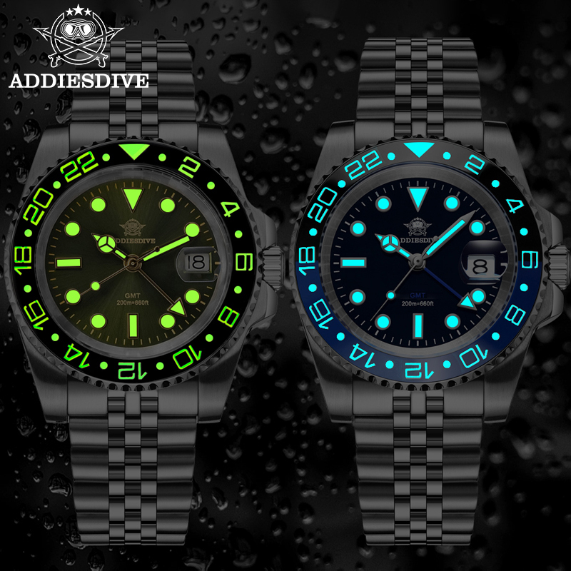 ADDIESDIVE Heren GMT Horloge A - Watch Crown Screw Down Replacement recensie en prijs