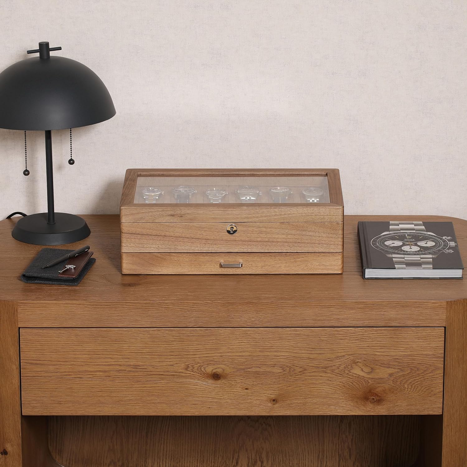 12-vakken horlogekist van mass - Watch Display Case Glass Top 12 Slots recensie en prijs