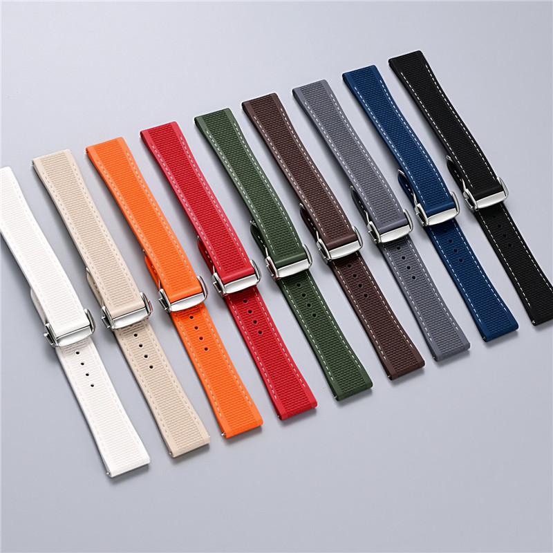 FKM Vouwsluiting Band 20mm 21m - Fkm Rubber Dive Watch Strap 20Mm recensie en prijs