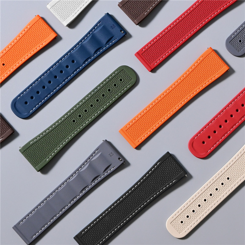 FKM Vouwsluiting Band 20mm 21m - Fkm Rubber Dive Watch Strap 20Mm recensie en prijs