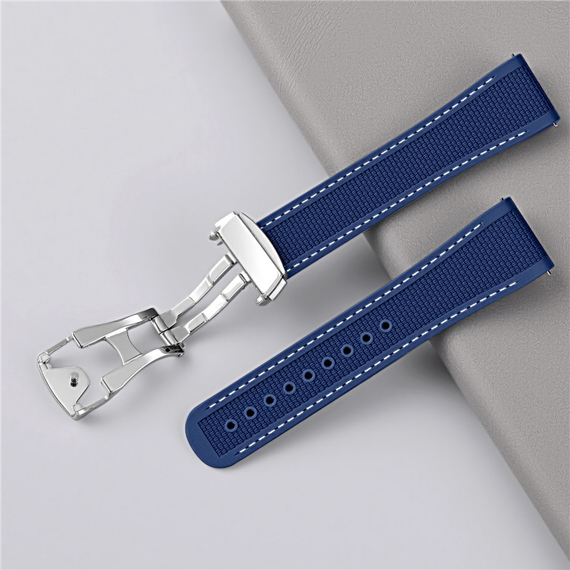 FKM Vouwsluiting Band 20mm 21m - Fkm Rubber Dive Watch Strap 20Mm recensie en prijs