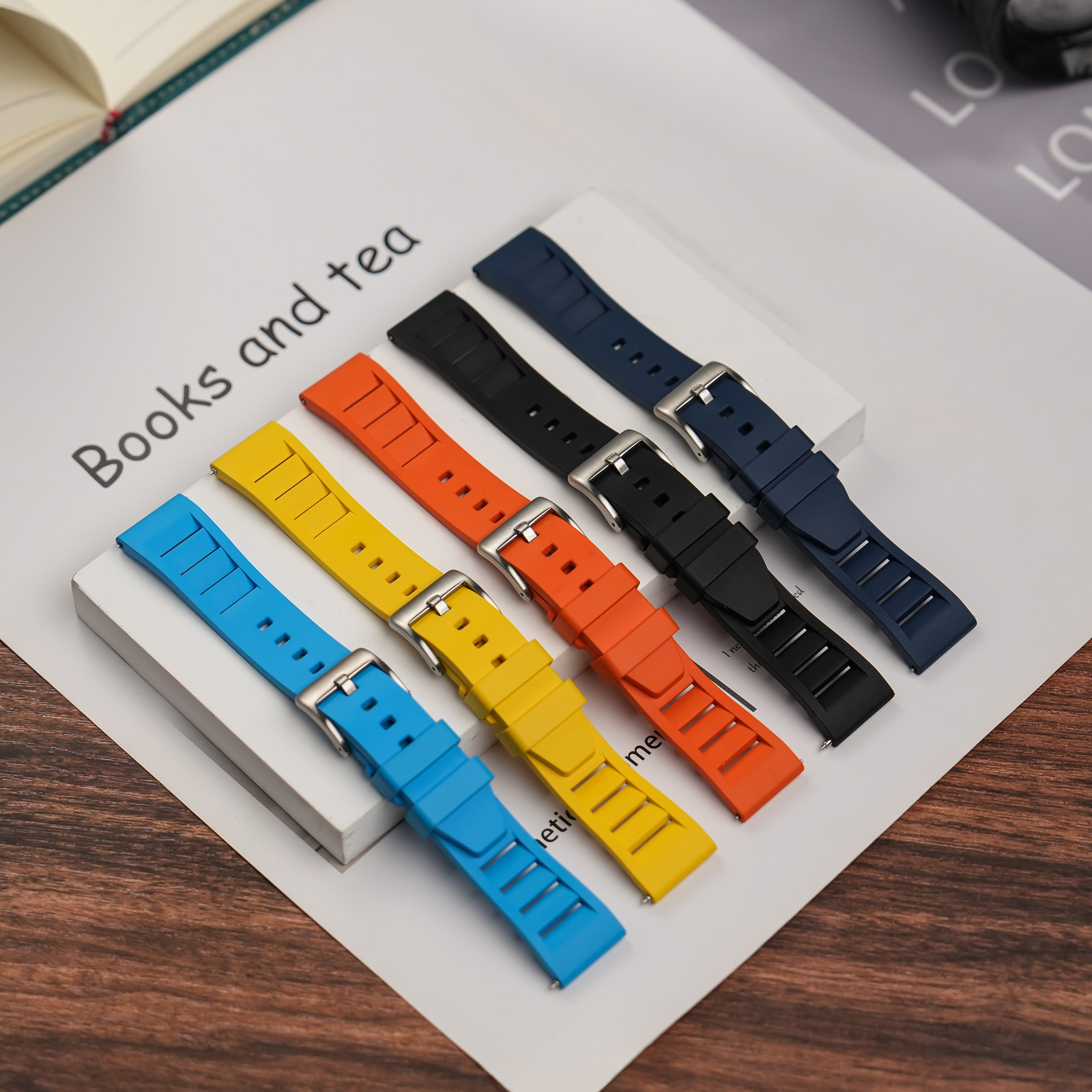 Nieuw ontwerp FKM rubberen ban - Fkm Rubber Dive Watch Strap 20Mm recensie en prijs