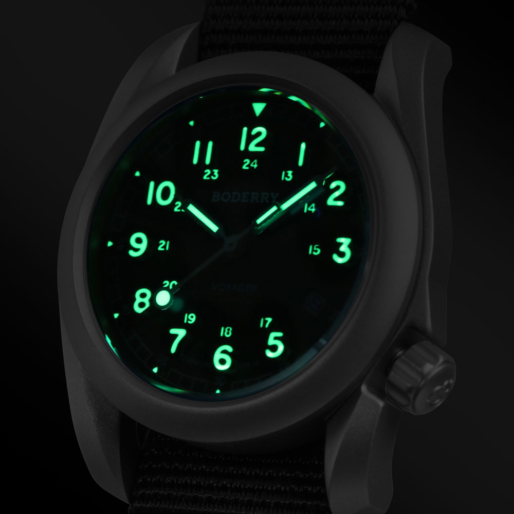 Boderry Field Watch VOYAGER He - Field Watch Titanium 100M Sapphire recensie en prijs