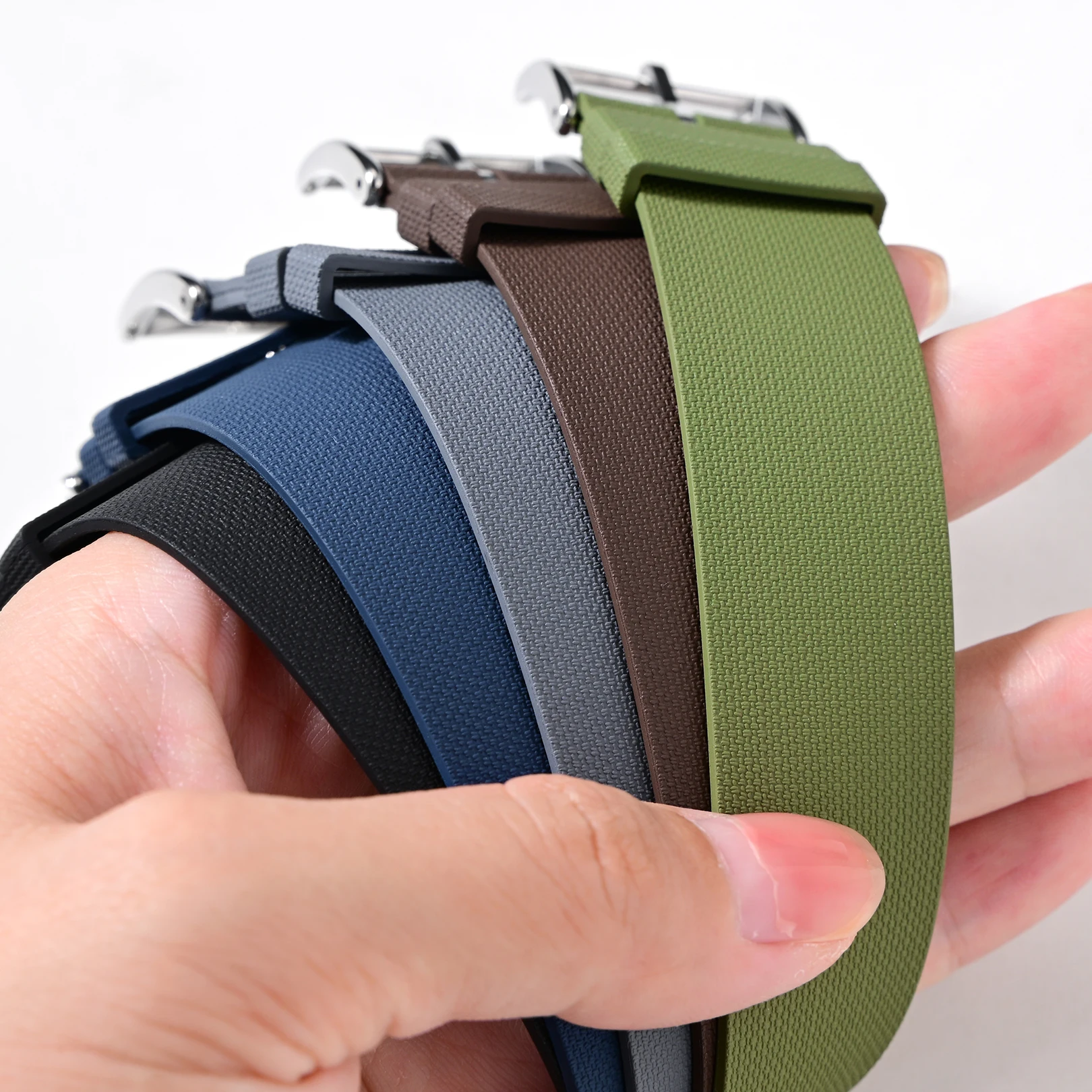 20mm 21mm 22mm Fluor Rubberen  - Fkm Rubber Dive Watch Strap 20Mm recensie en prijs