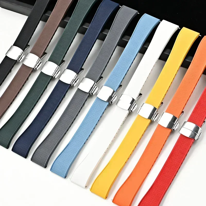 20mm 22mm FKM Band voor Omega  - Fkm Rubber Dive Watch Strap 20Mm recensie en prijs