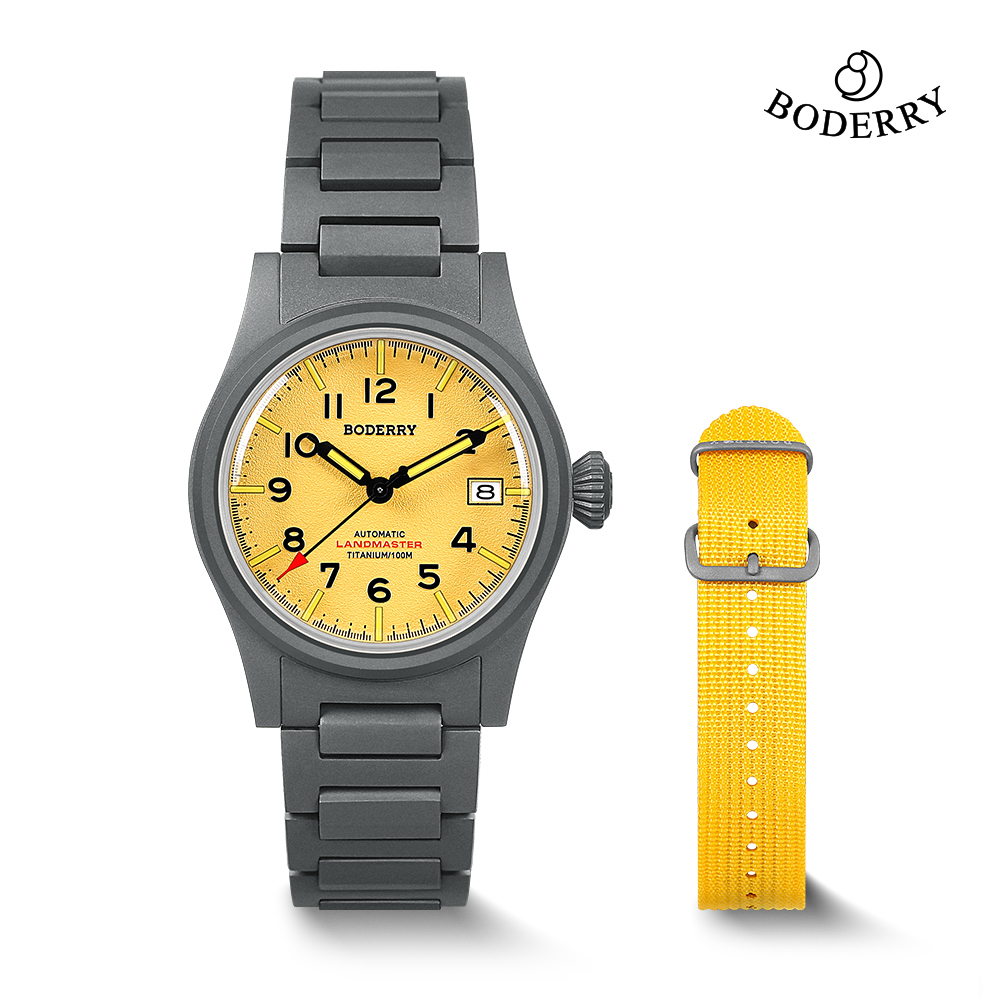 Boderry LANDMASTER Field Titan - Field Watch Titanium 100M Sapphire recensie en prijs