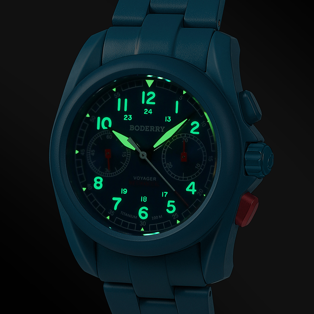 Boderry VOYAGER Field Watch Ch - Field Watch Titanium 100M Sapphire recensie en prijs
