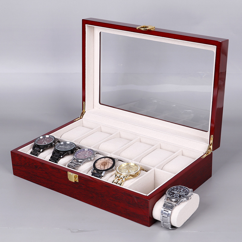 2/3/5/6/10/12 Slots Horloge Bo - Watch Display Case Glass Top 12 Slots recensie en prijs