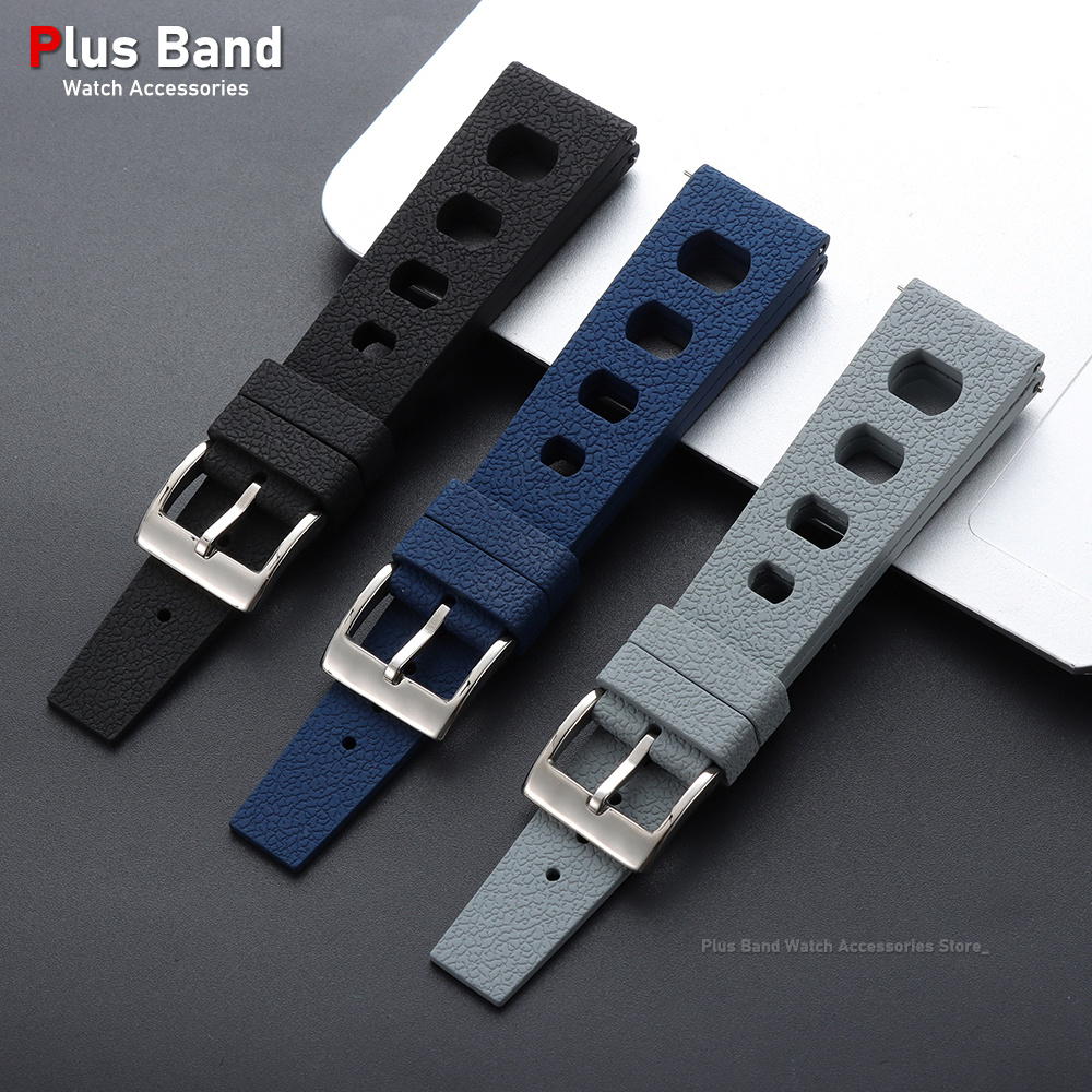 Nieuw ontwerp: horlogeband van - Fkm Rubber Dive Watch Strap 20Mm recensie en prijs