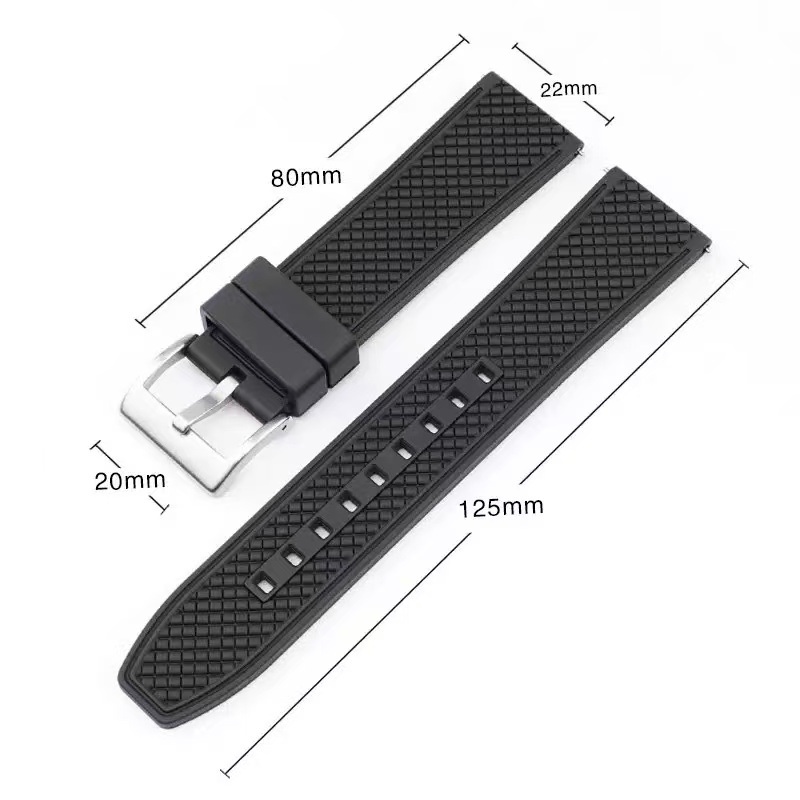 Voor Omega Seiko 18mm 20mm 22m - Fkm Rubber Dive Watch Strap 20Mm recensie en prijs