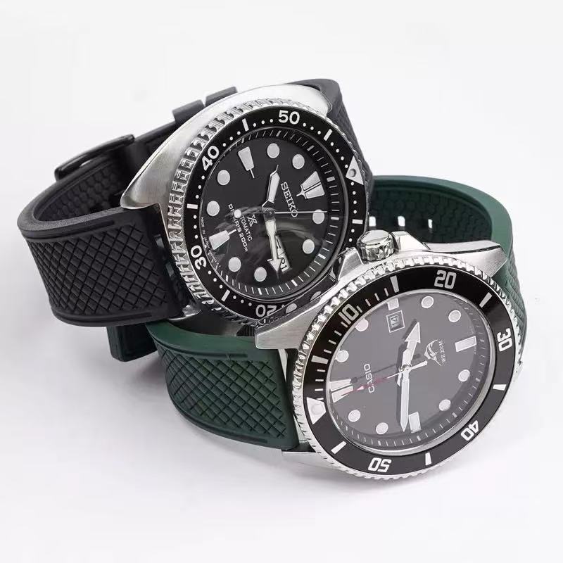 Voor Omega Seiko 18mm 20mm 22m - Fkm Rubber Dive Watch Strap 20Mm recensie en prijs