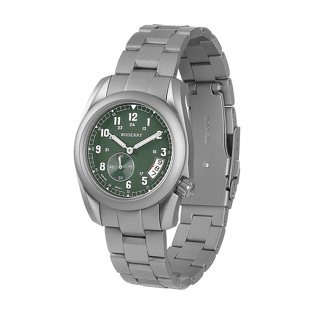 Boderry VOYAGER 38 veldhorloge - Field Watch Titanium 100M Sapphire recensie en prijs