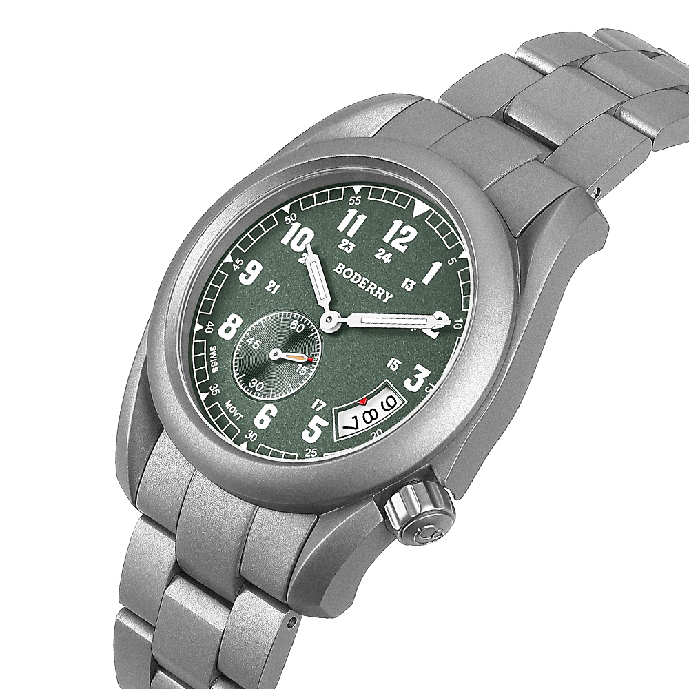 Boderry VOYAGER 38 veldhorloge - Field Watch Titanium 100M Sapphire recensie en prijs