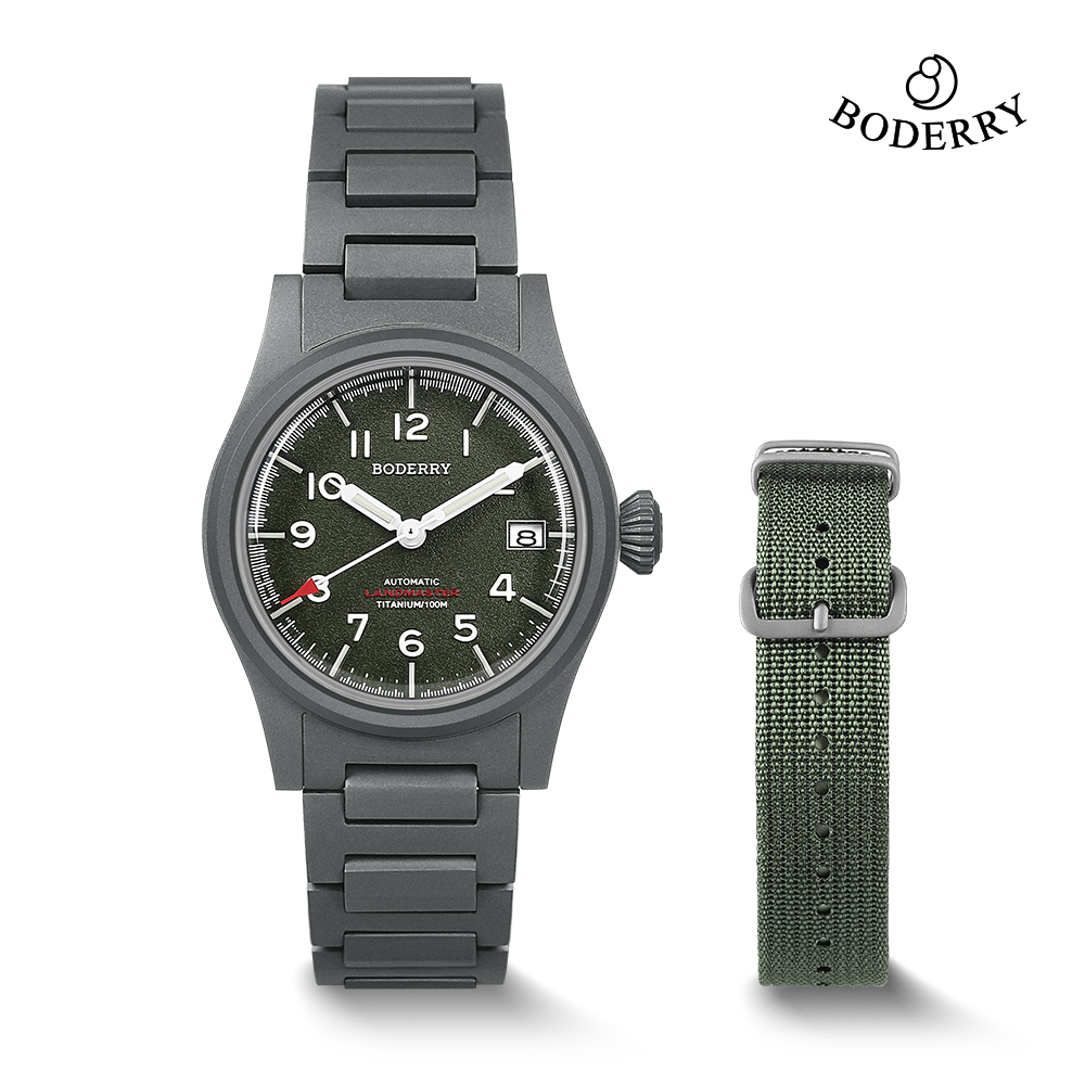 Boderry LANDMASTER Field Horlo - Field Watch Titanium 100M Sapphire recensie en prijs