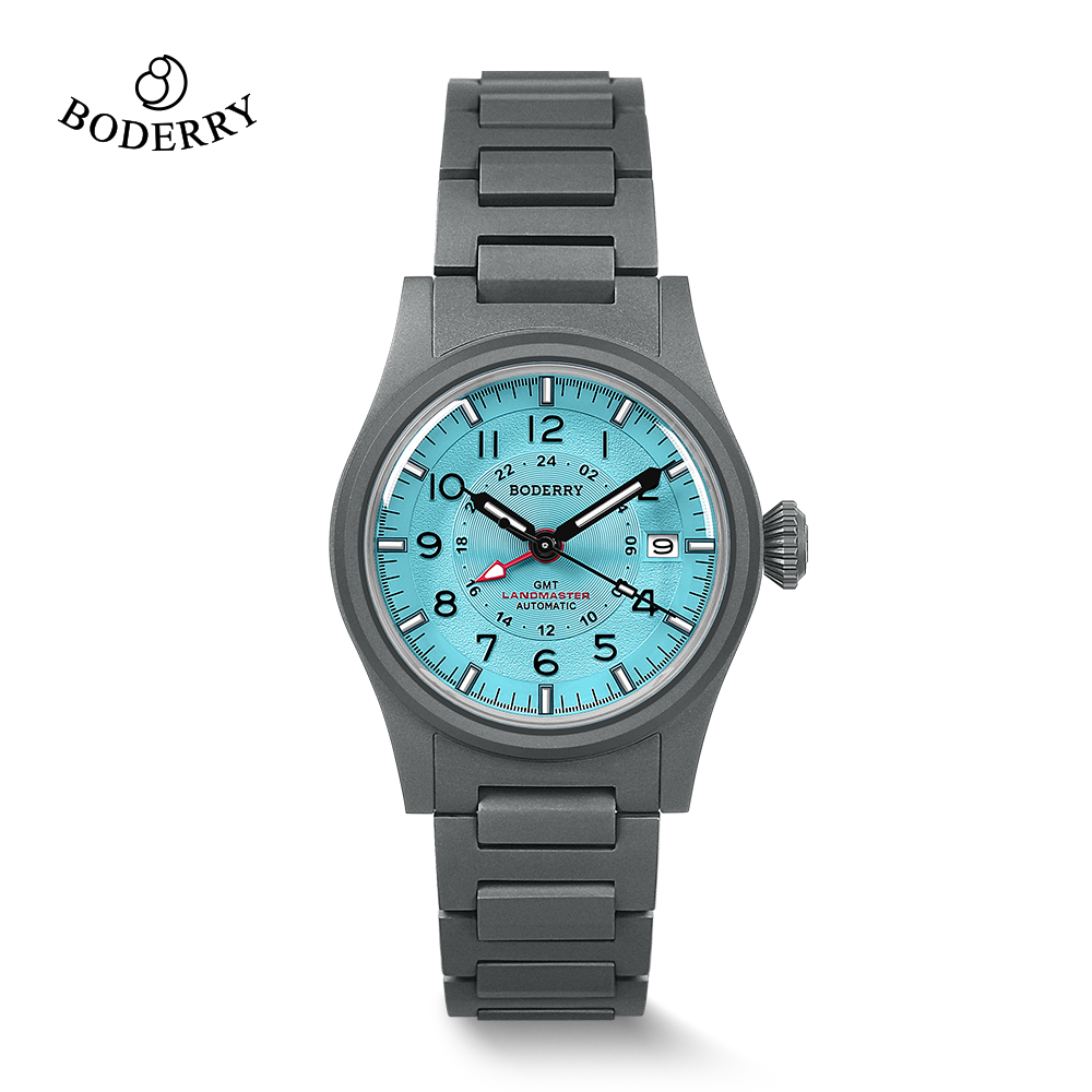 Boderry LANDMASTER GMT Veldhor - Field Watch Titanium 100M Sapphire recensie en prijs