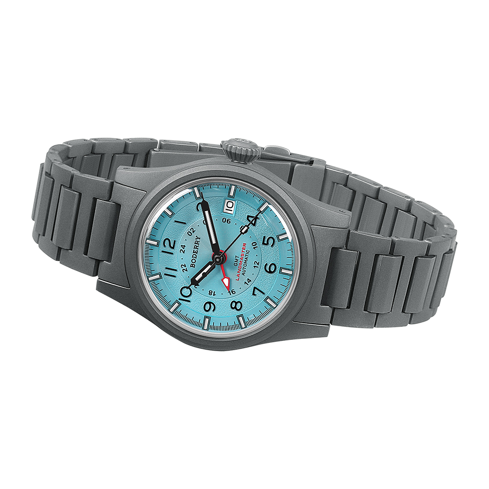 Boderry LANDMASTER GMT Veldhor - Field Watch Titanium 100M Sapphire recensie en prijs
