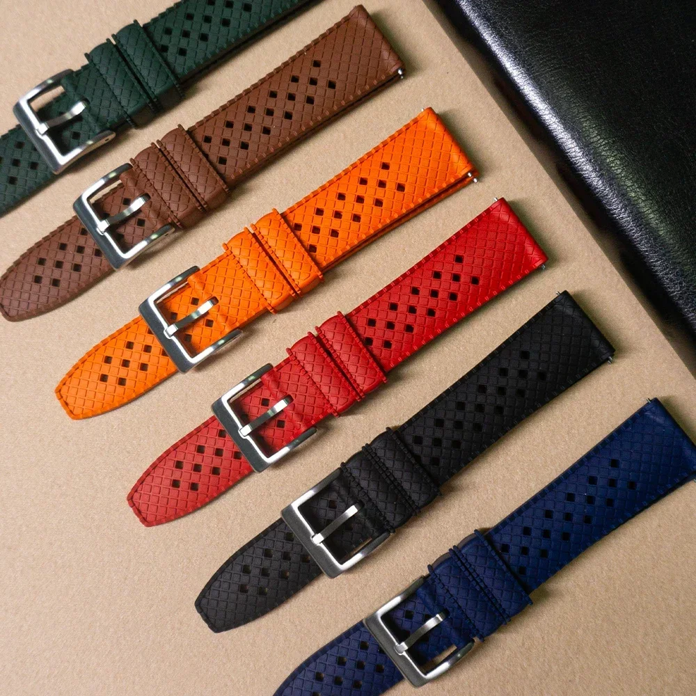 Hoge Kwaliteit FKM Horlogeband - Fkm Rubber Dive Watch Strap 20Mm recensie en prijs