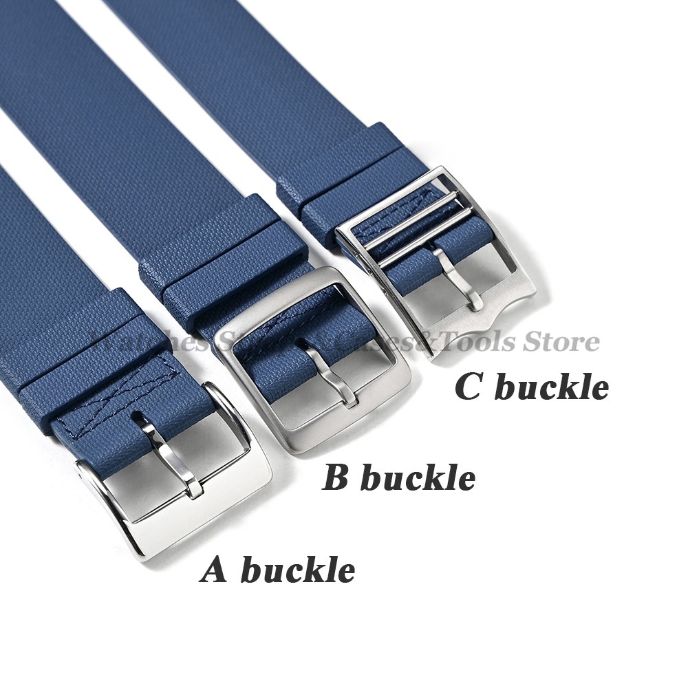 Nieuwe Sport Mode FKM Fluororu - Fkm Rubber Dive Watch Strap 20Mm recensie en prijs