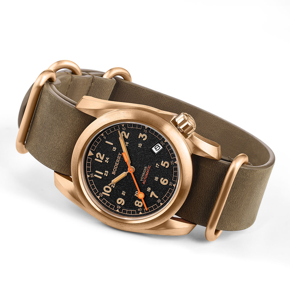 Boderry Field Horloges Bronzen - Field Watch Titanium 100M Sapphire recensie en prijs