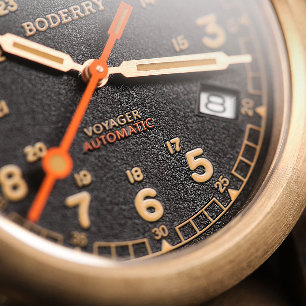 Boderry Field Horloges Bronzen - Field Watch Titanium 100M Sapphire recensie en prijs