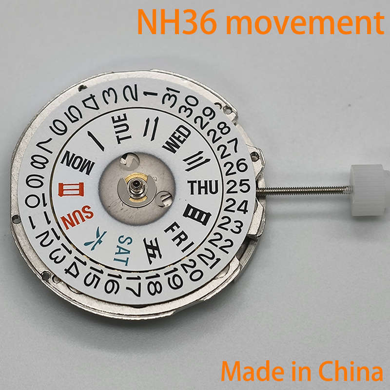 China NH35 NH36 uurwerk, datum - Watch Movement Automatic Nh35A Nh36A recensie en prijs