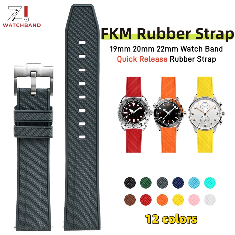Fluororubberen band 19mm 20mm  - Fkm Rubber Dive Watch Strap 20Mm recensie en prijs
