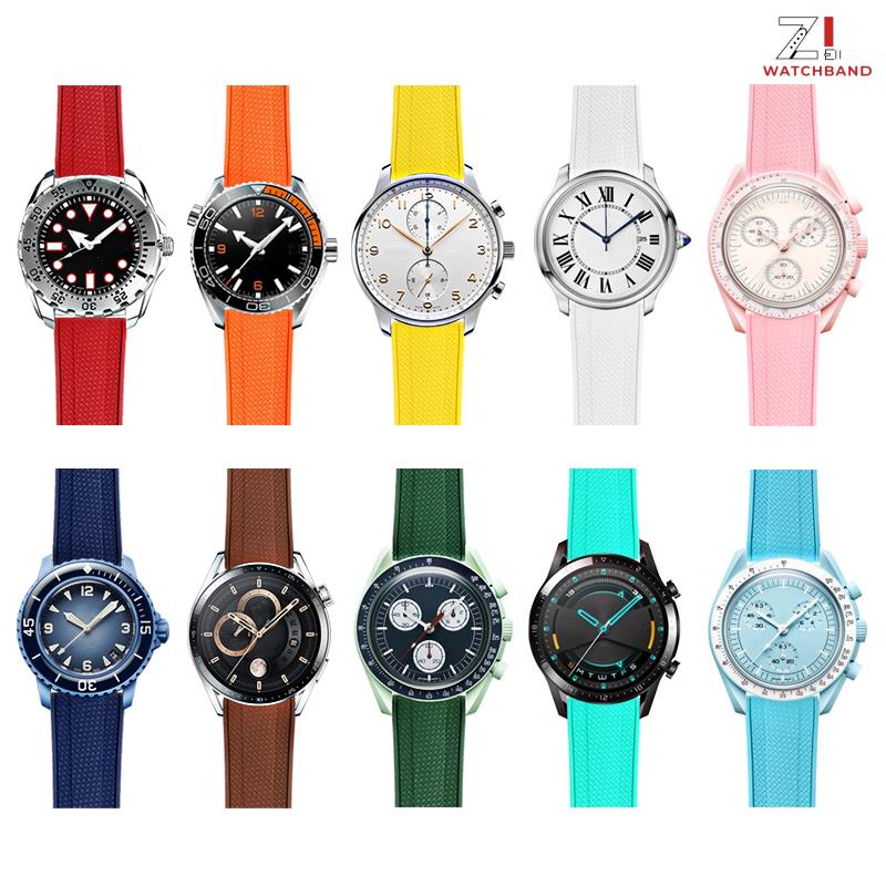 Fluororubberen band 19mm 20mm  - Fkm Rubber Dive Watch Strap 20Mm recensie en prijs